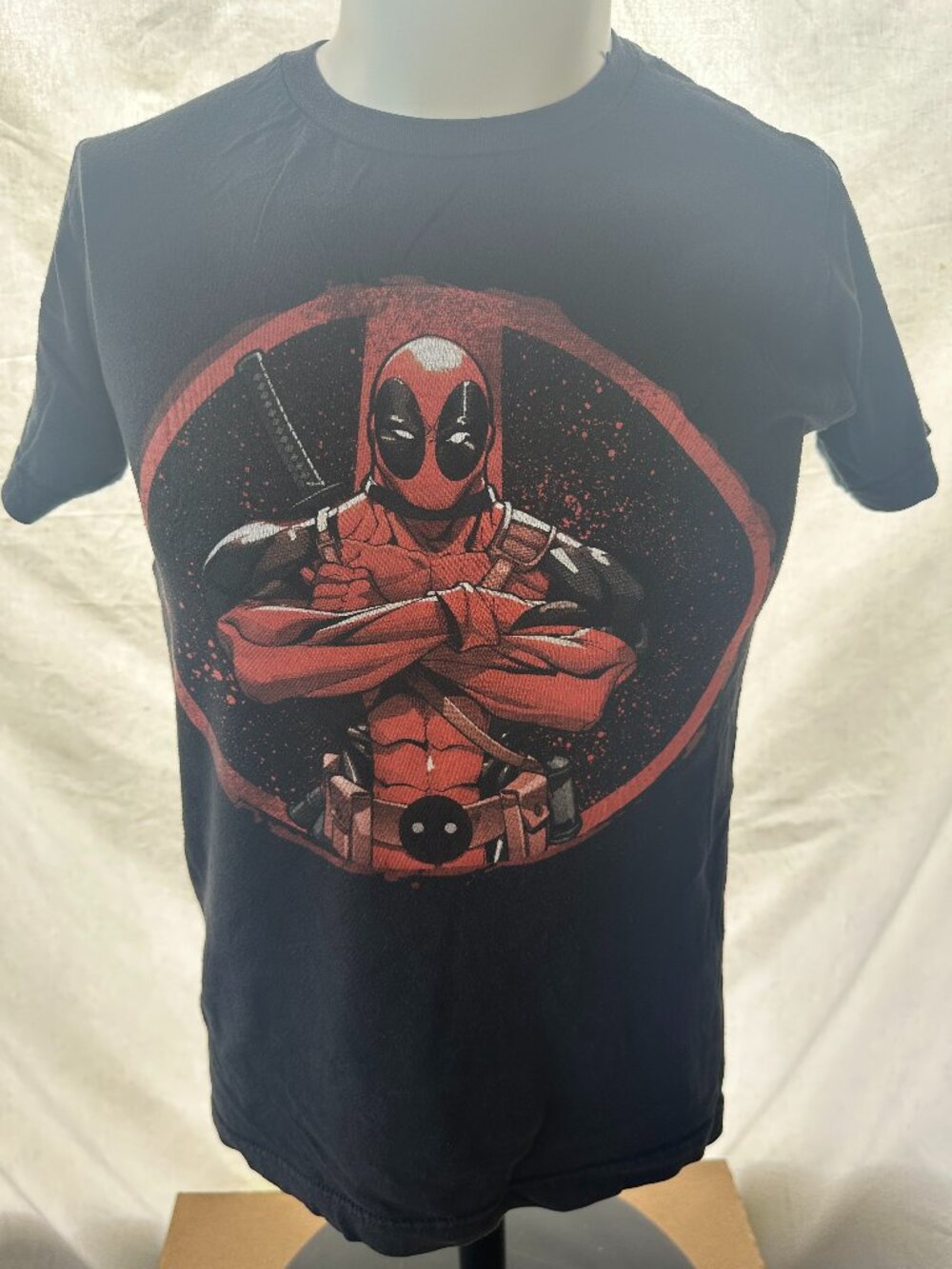 Deadpool Marvel Men's Black T Shirt Size Small